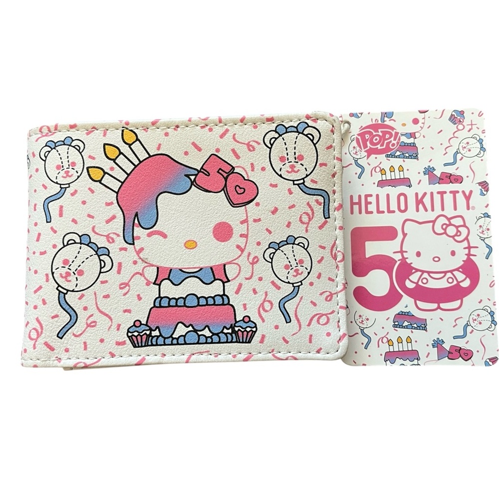 Funko Hello Kitty 50th Anniversary Flap Wallet Pink
White New